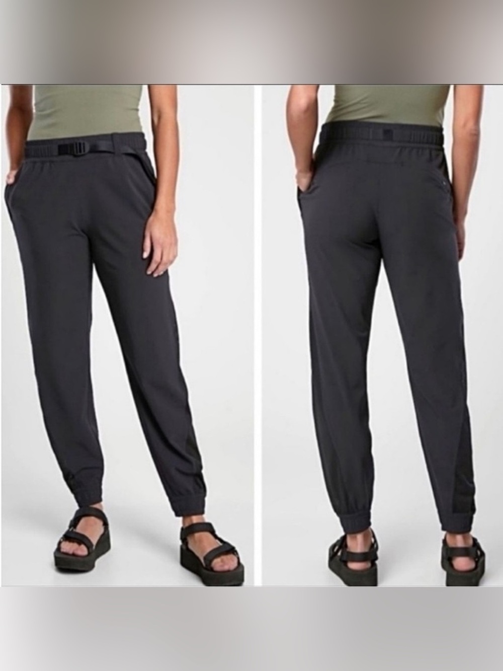 Athleta Quest Jogger Pants with Mesh Side Panel